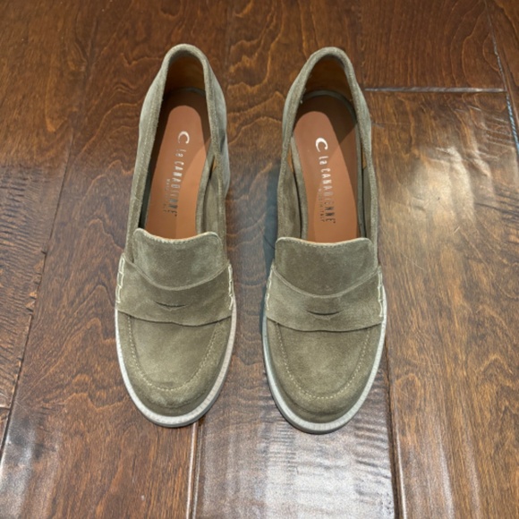 La Canadienne Audrina Suede heel Loafer MADE IN ITALY - Picture 2 of 7